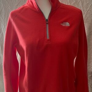 THE NORTH FACE QUARTER ZIP LIGHT FLEECE PULLOVER (WORN 1X) L